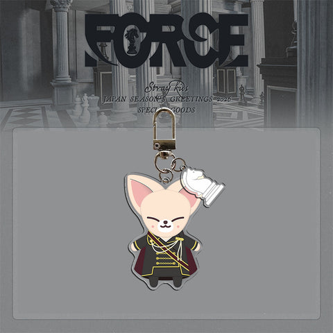 Stray Kids "FORCE" 2026 Desk Calendar Keychain Acrylic Pendant Knight Style King Chess