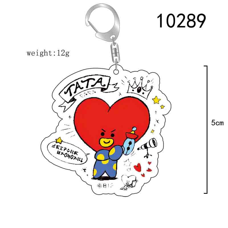 BTS Candy Series Keychain Cartoon Pendant Creative Campus Design