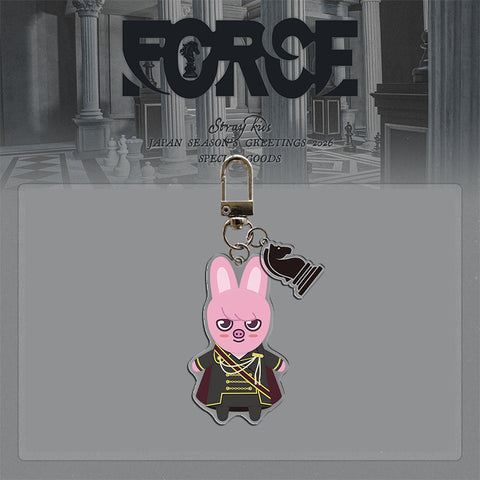 Stray Kids "FORCE" 2026 Desk Calendar Keychain Acrylic Pendant Knight Style King Chess