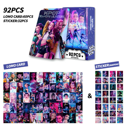 Demon Hunters-Witch Hunt Anime Collection: 92 High-Definition Double-Sided Lomo Cards & Photo Prints