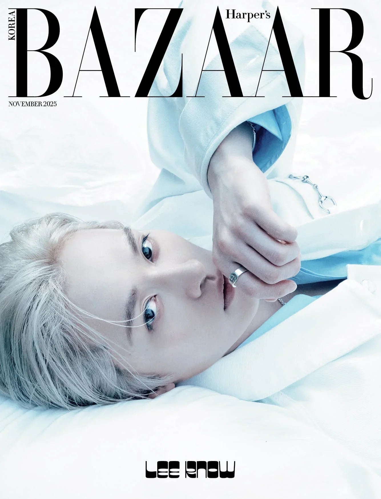 Stray Kids LEE KNOW Cover - Bazaar Korea (Nov 2025 Issue)