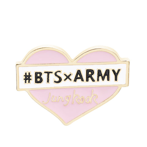 BTS Kpop Idol Love You Personalized Name Chest Accessory