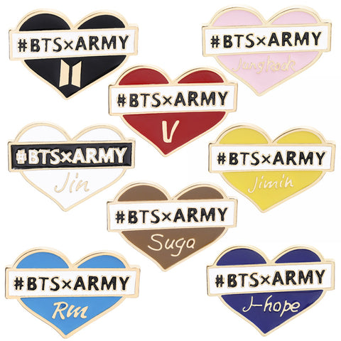 BTS Kpop Idol Love You Personalized Name Chest Accessory
