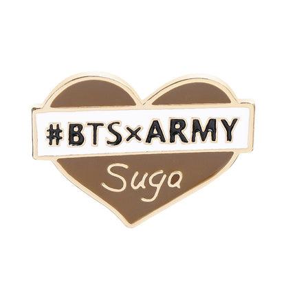 BTS Kpop Idol Love You Personalized Name Chest Accessory
