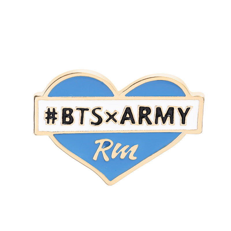 BTS Kpop Idol Love You Personalized Name Chest Accessory