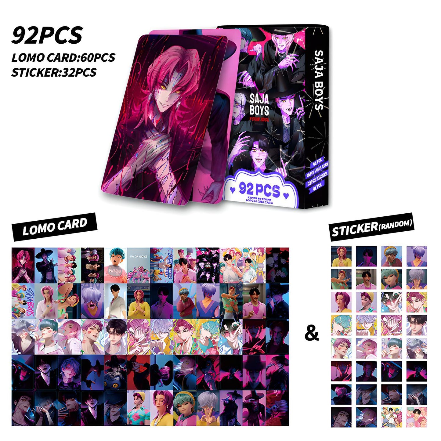 Sajaboys Mega Box: 92 HD Double-Sided Lomo Cards