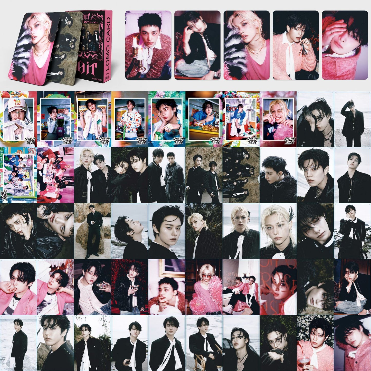 Stray Kids "Do IT" Mini Album - 55-Piece Lomo Card Collection (Hyunjin Focus)