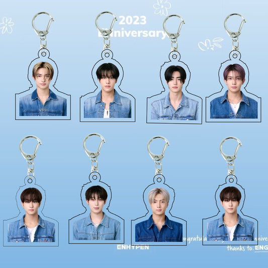 ENHYPEN 3rd Anniversary ID Photo Keychain & Mini Stand | Acrylic Charm
