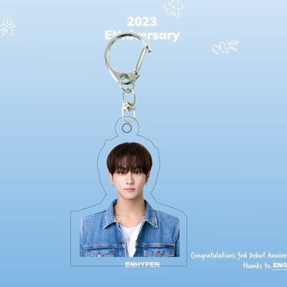 ENHYPEN 3rd Anniversary ID Photo Keychain & Mini Stand | Acrylic Charm