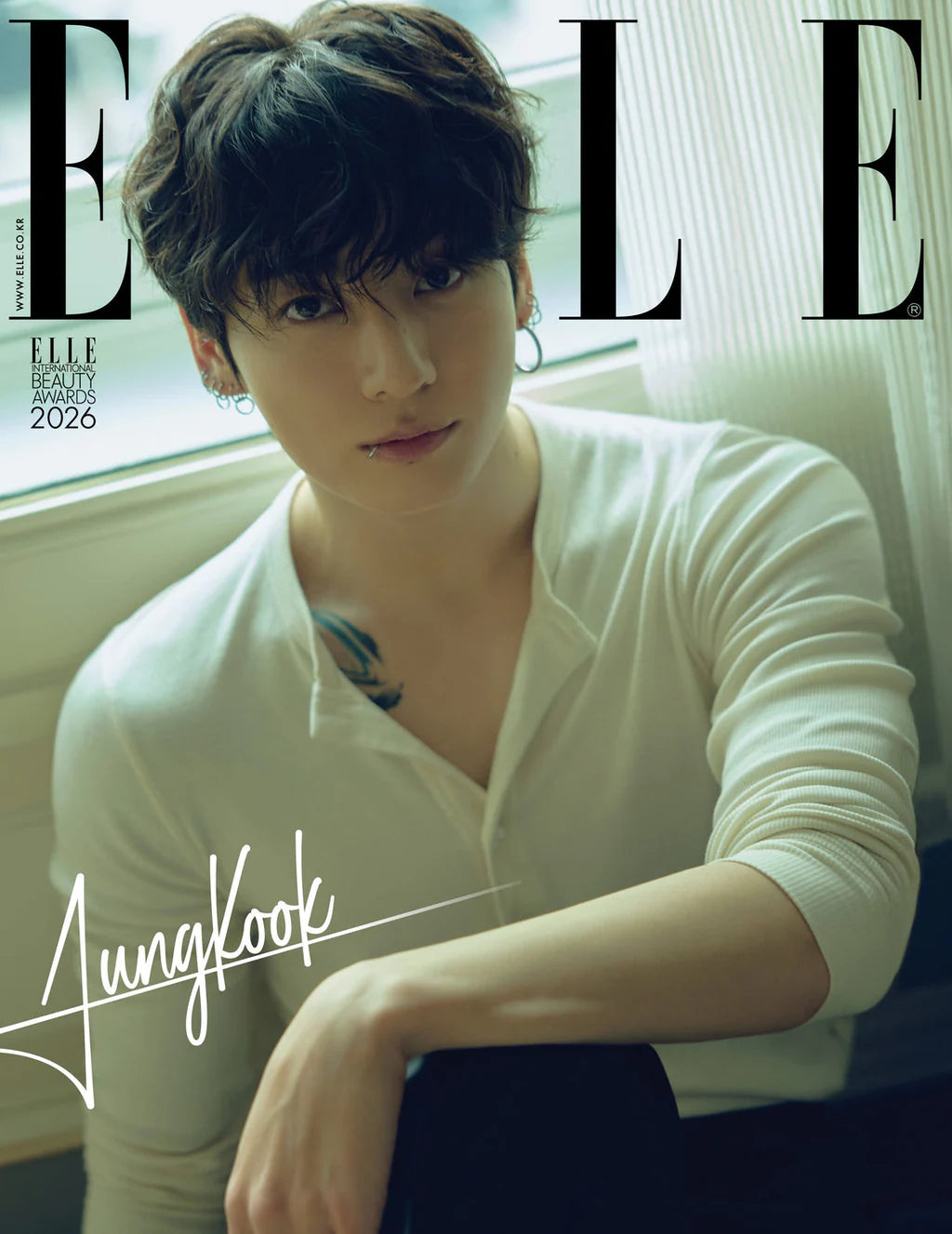 [PRE-ORDER] BTS JUNG KOOK: ELLE Korea Magazine - January 2026 Issue Cover