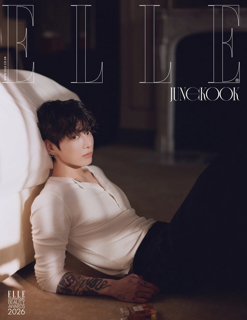 PRE ORDER BTS JUNG KOOK ELLE Korea Magazine January 2026 Issue Co pre-order-bts-jung-kook-elle-korea-magazine-january-2026-issue-co