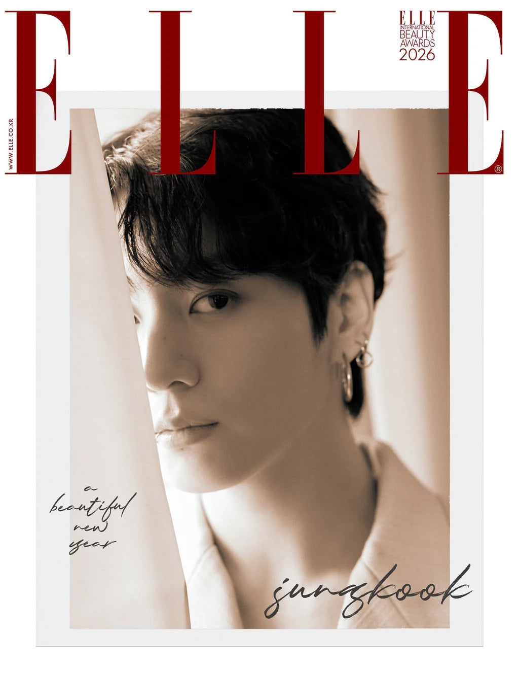 [PRE-ORDER] BTS JUNG KOOK: ELLE Korea Magazine - January 2026 Issue Cover