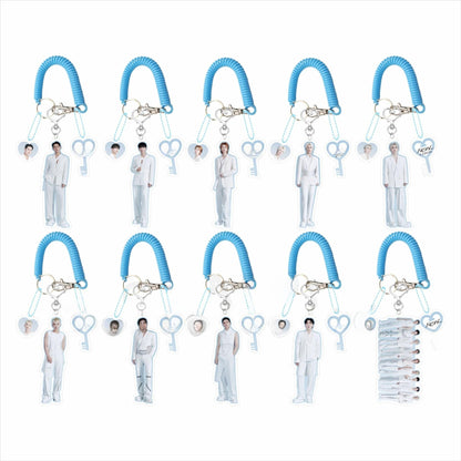 SEVENTEEN Bule Elastic Rope New Acrylic Keychain
