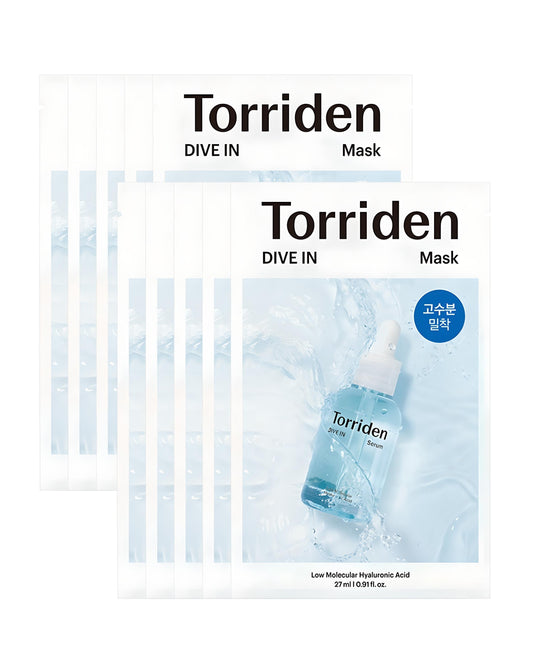 Torriden Dive-In Mask Sheet (10ea) – 🏆 2025 Olive Young Award Winner
