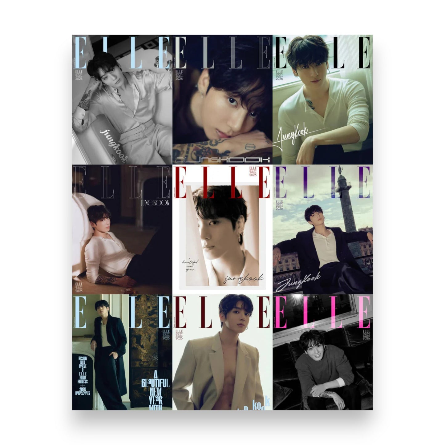 [PRE-ORDER] BTS JUNG KOOK: ELLE Korea Magazine - January 2026 Issue Cover
