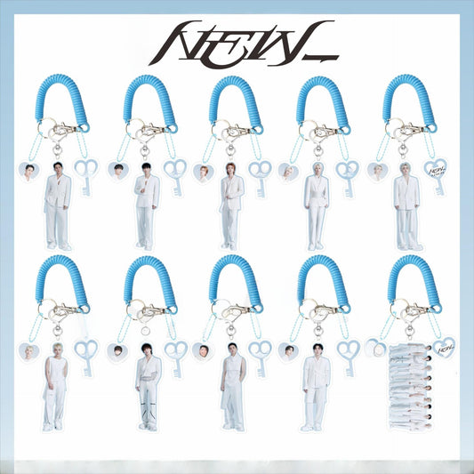 SEVENTEEN Bule Elastic Rope New Acrylic Keychain