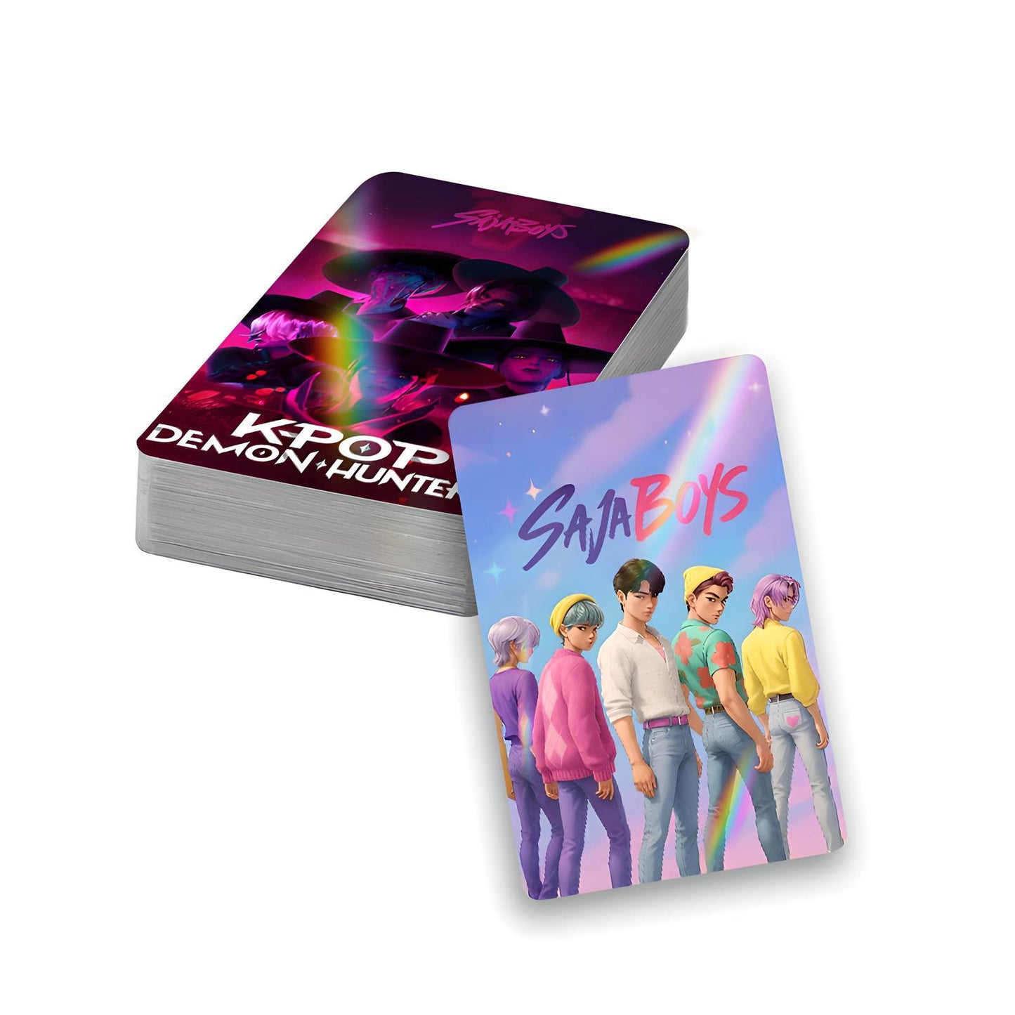 Demon Hunters- SAJA BOYS 30pcs K-Pop Holographic Lomo Cards - Double-Sided Laser Photocards