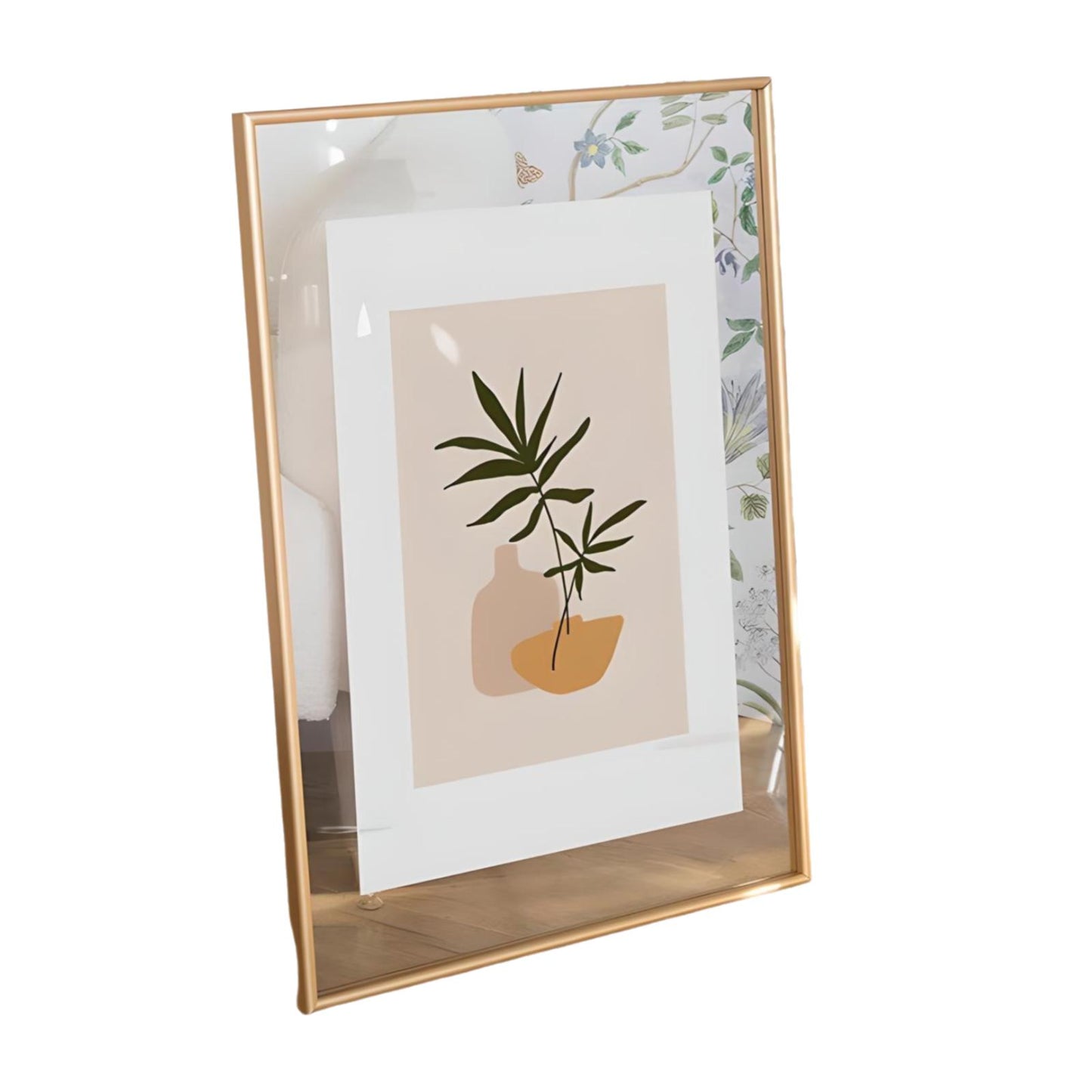 Luxe Metal Floating Frame (16") - Double Sided Glass