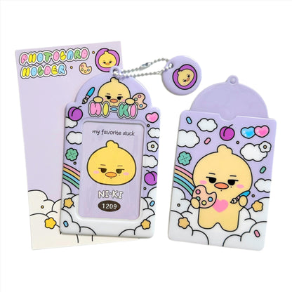 ENHYPEN Photocard Holder Keychain - Hard Case for K-Pop Photocards, Bus Pass & ID