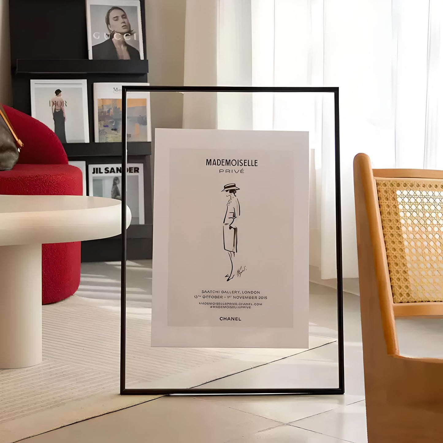 Luxe Metal Floating Frame (16") - Double Sided Glass