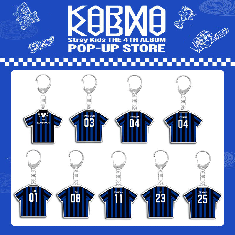 Stray Kids New Special Karma Jersey Acrylic Keychain
