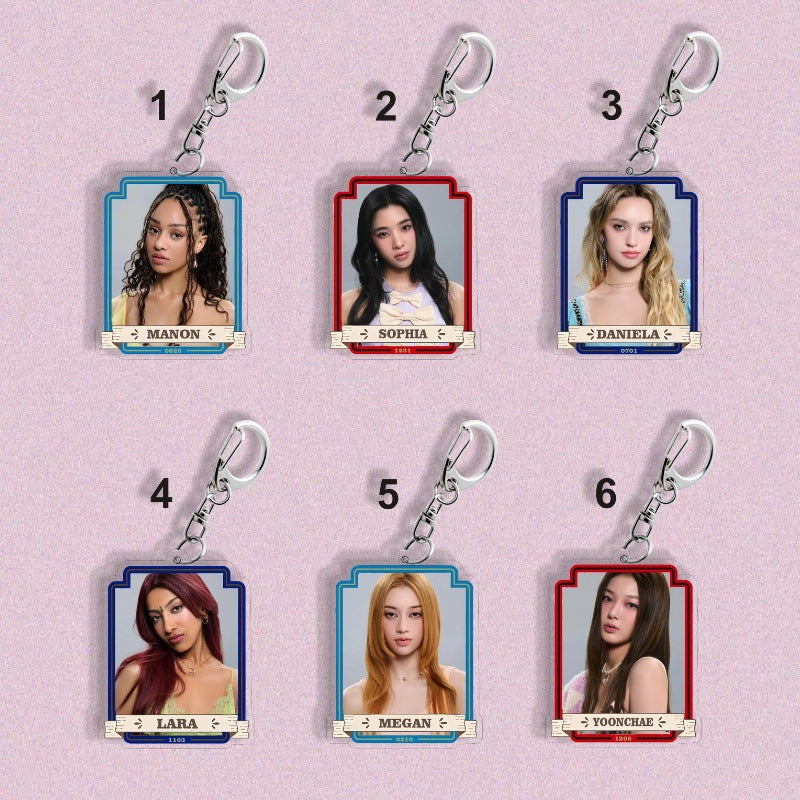 KATSEYE Keychain Unisex Stylish Trendy Fashionable Key Ring