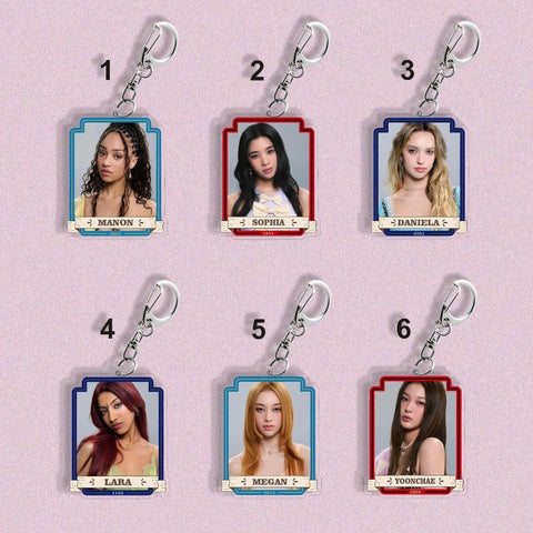 KATSEYE Keychain Unisex Stylish Trendy Fashionable Key Ring