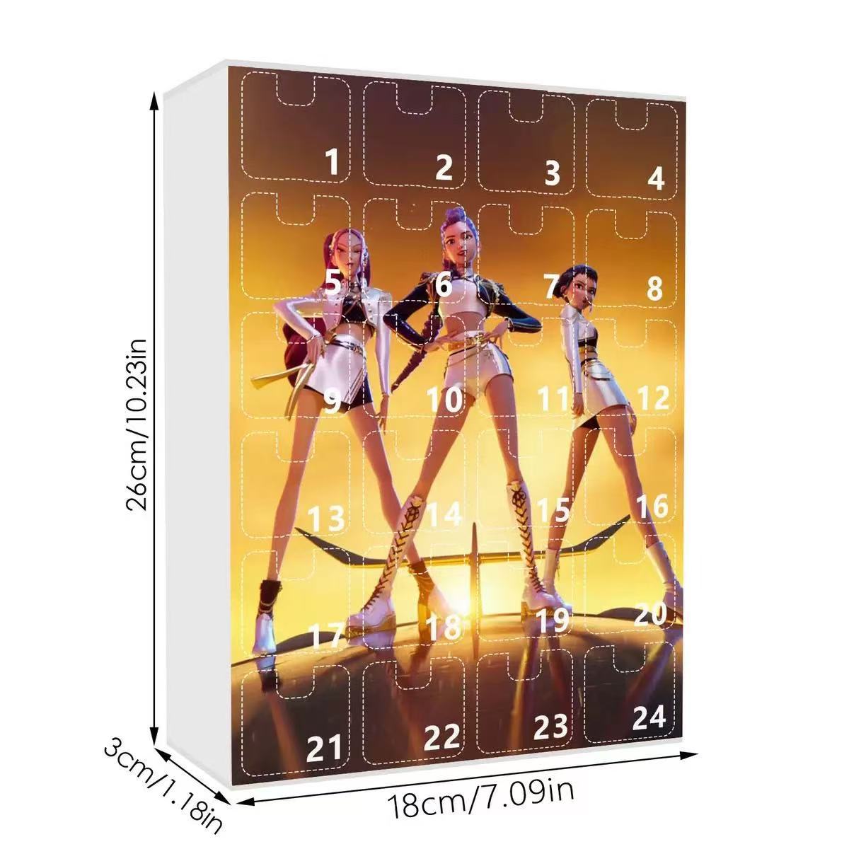 Anime Demon Hunter Girl Group Acrylic Keychains Pendants Blind Box K-Pop Merchandise for Students Backpack Gifts