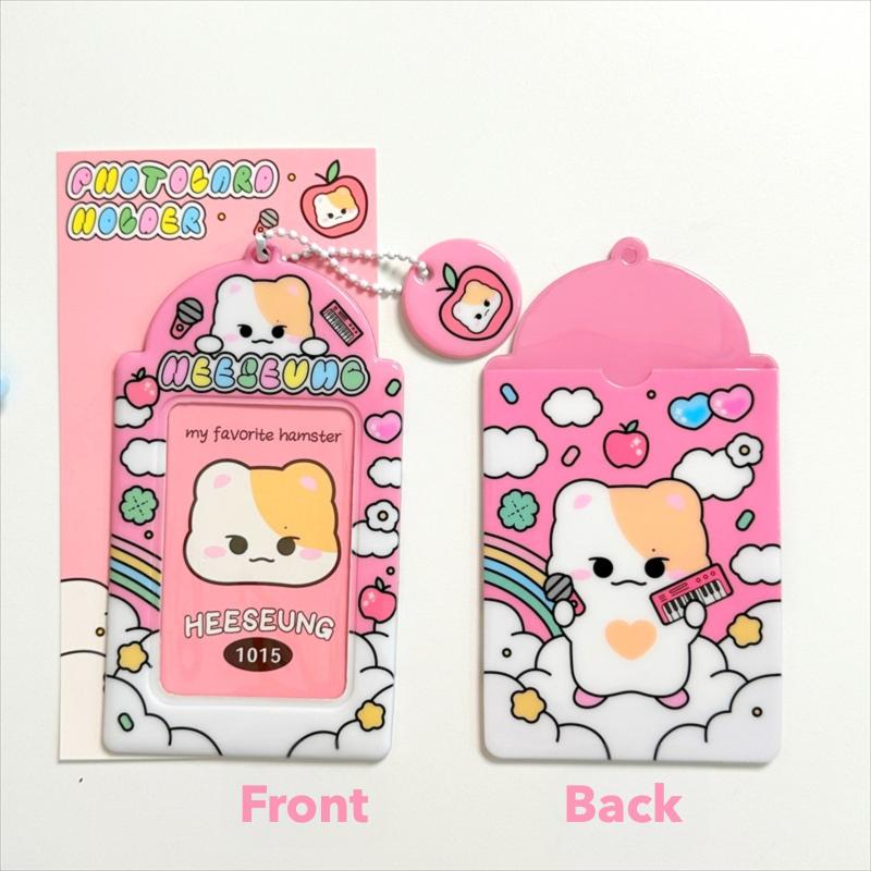 ENHYPEN Photocard Holder Keychain - Hard Case for K-Pop Photocards, Bus Pass & ID