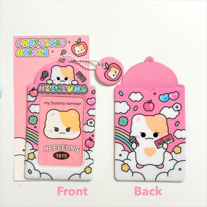 ENHYPEN Photocard Holder Keychain - Hard Case for K-Pop Photocards, Bus Pass & ID