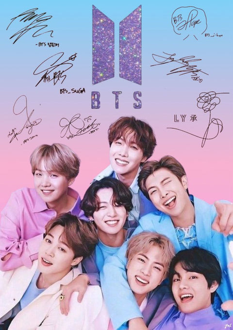 BTS Holographic 3D Poster