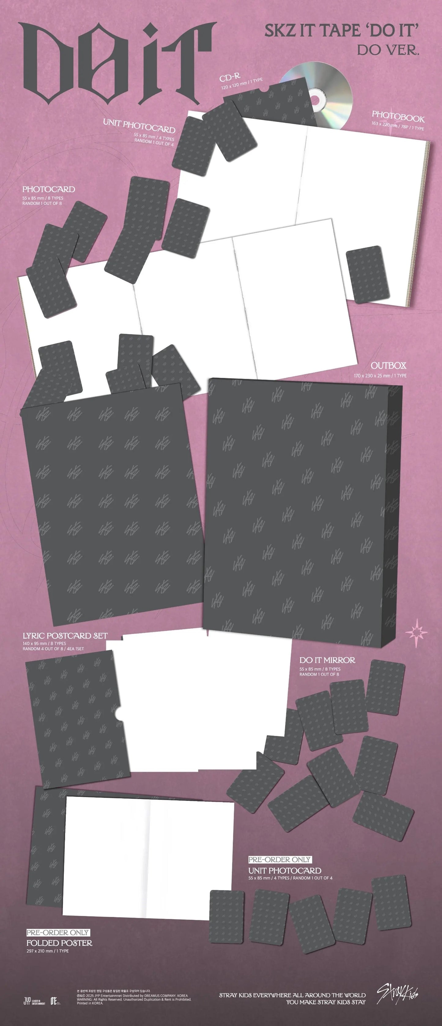 Stray Kids (SKZ) - TAPE 'DO IT' (DO/IT/ACCORDION/PLATFORM PLVE Version) Album