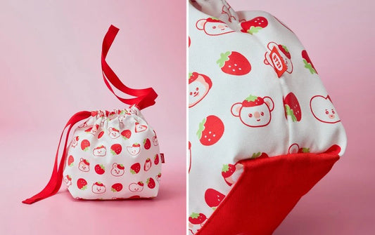 BTS BT21 “Strawberry Party” Merch – String Pouch