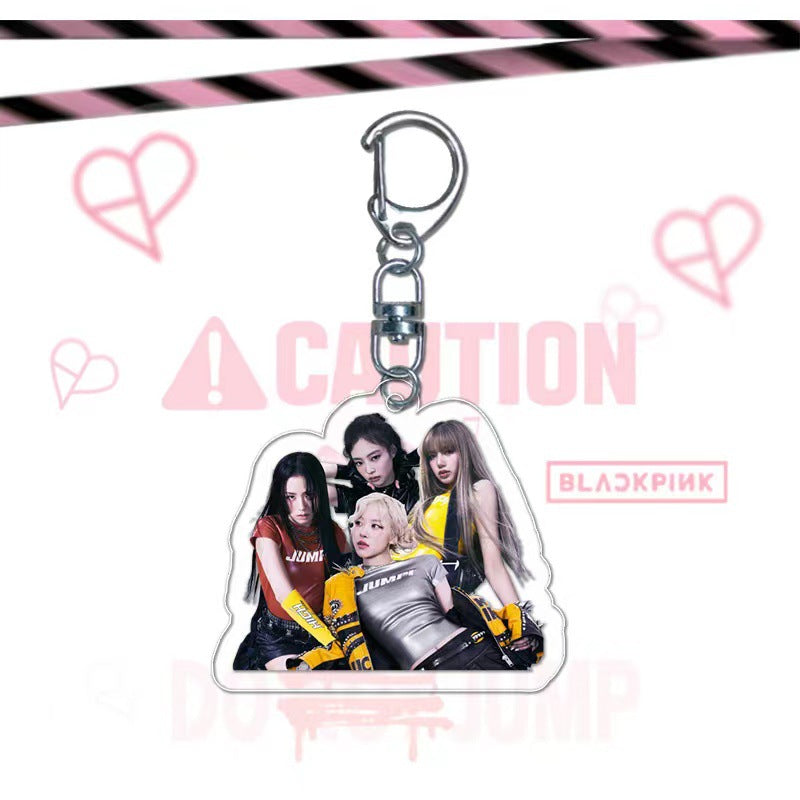 Blackpink Album Jump Peripheral Acrylic Pendant Keychain V.2