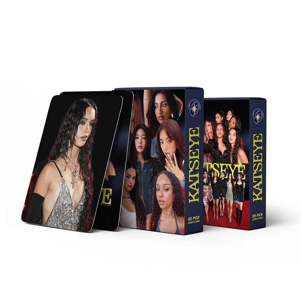 KATSEYE - 55-Piece Lomo Card Set - K-Pop Girl Group Photocard Collection