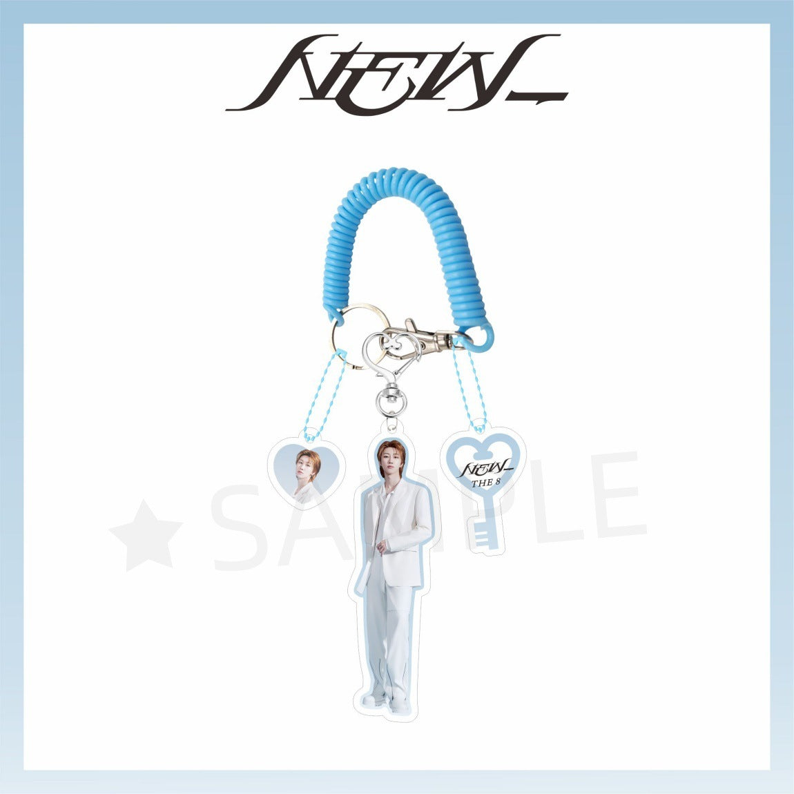 SEVENTEEN Bule Elastic Rope New Acrylic Keychain