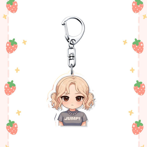 JUMP Blackpink Cartoon Acrylic Keychain Pendant