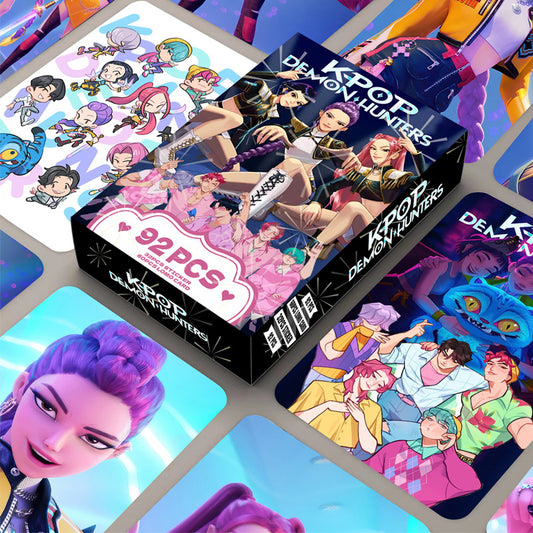 DEMON HUNTERS Lomo Cards - K-Pop Photocards & Stickers Gift Set