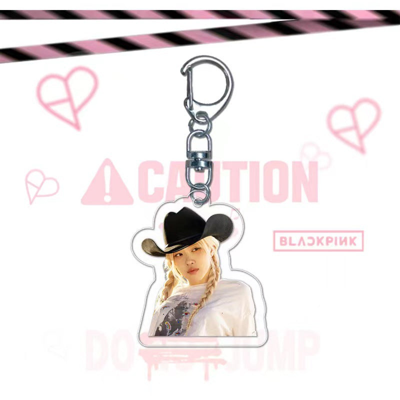 Blackpink Album Jump Peripheral Acrylic Pendant Keychain V.2