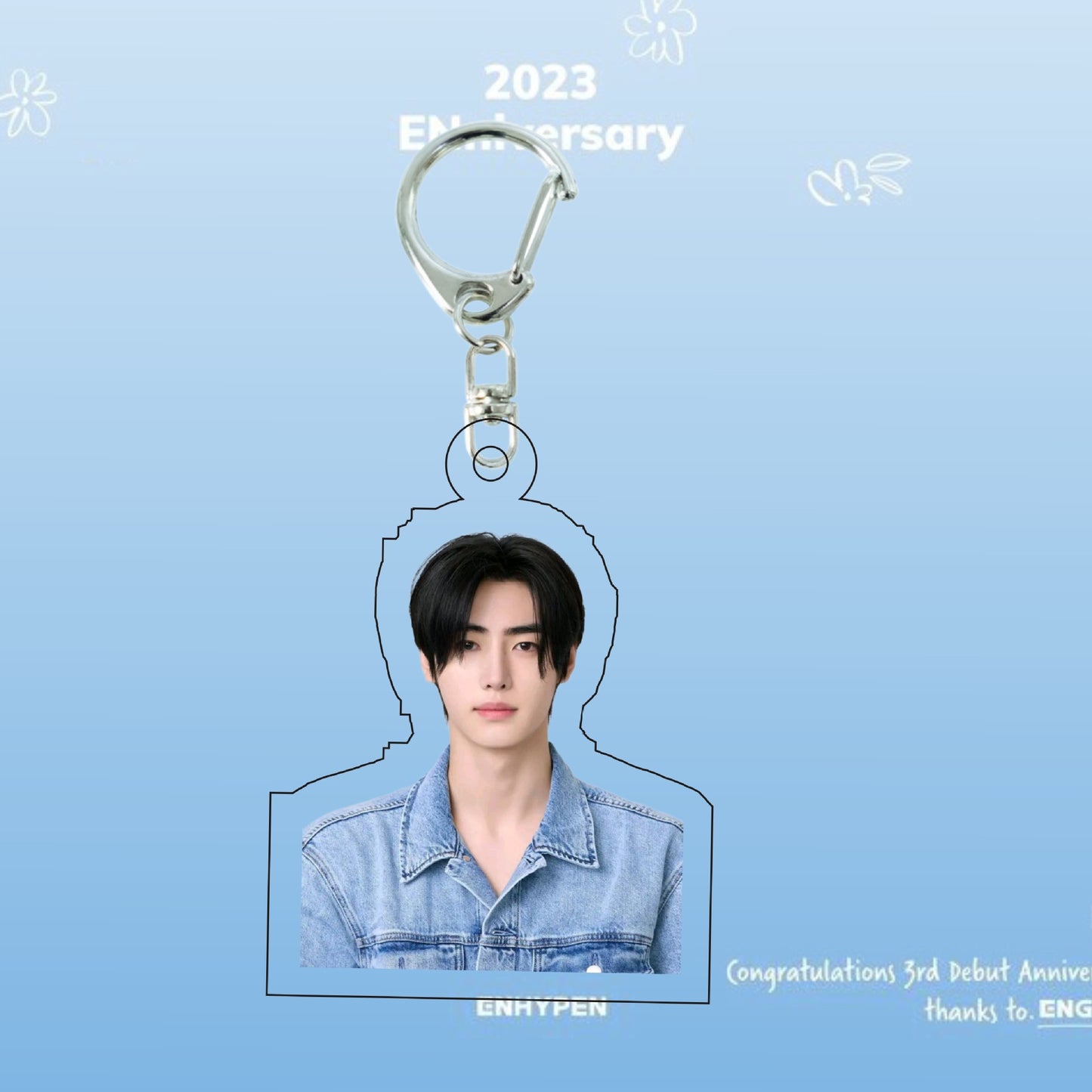 ENHYPEN 3rd Anniversary ID Photo Keychain & Mini Stand | Acrylic Charm