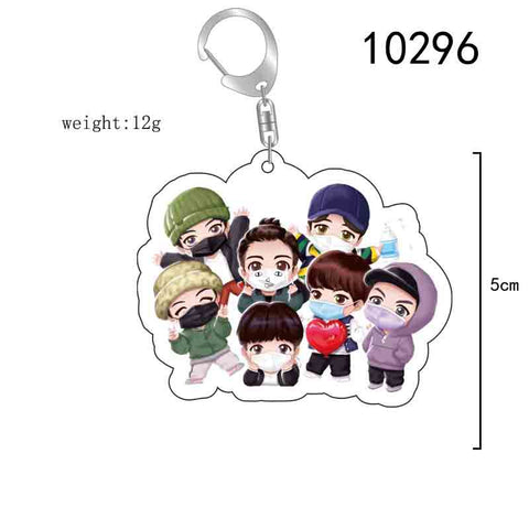 BTS Candy Series Keychain Cartoon Pendant Creative Campus Design