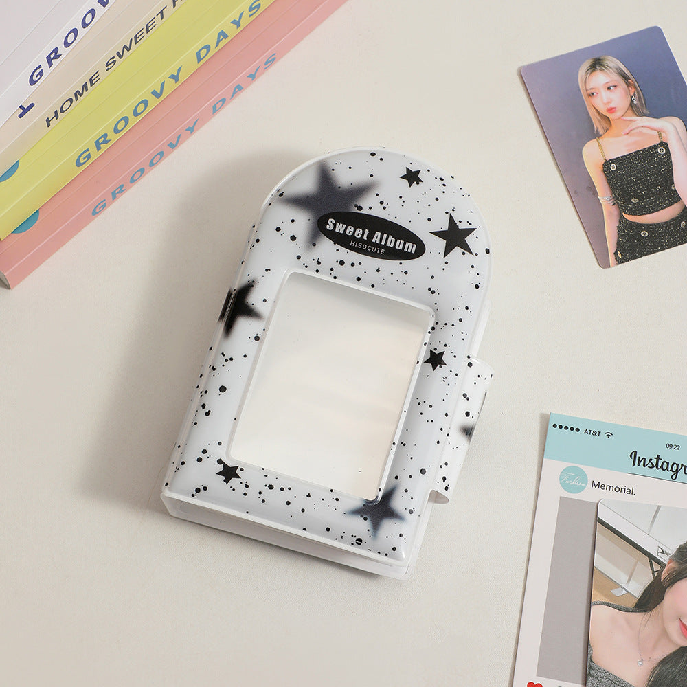 Square Hollow Photocard Binder | 3-Inch Mini Album (40 Slots)