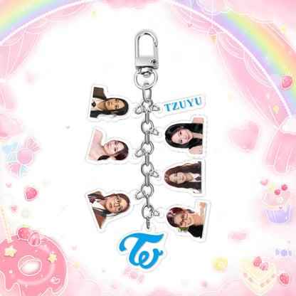 TWICE "Visual Collection" Multi-Charm Acrylic Keychain (Pick Your Bias)