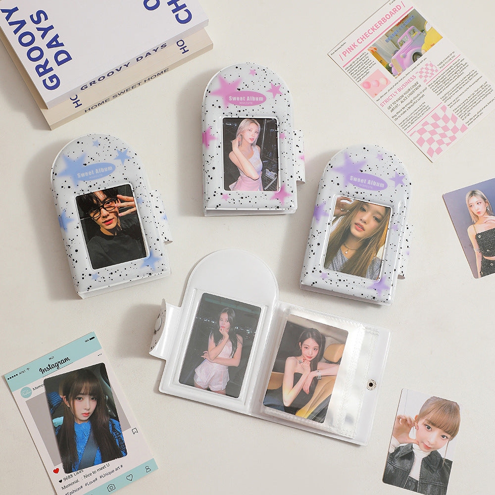 Square Hollow Photocard Binder | 3-Inch Mini Album (40 Slots)