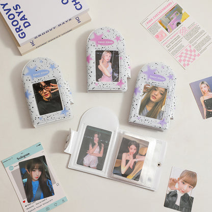Square Hollow Photocard Binder | 3-Inch Mini Album (40 Slots)