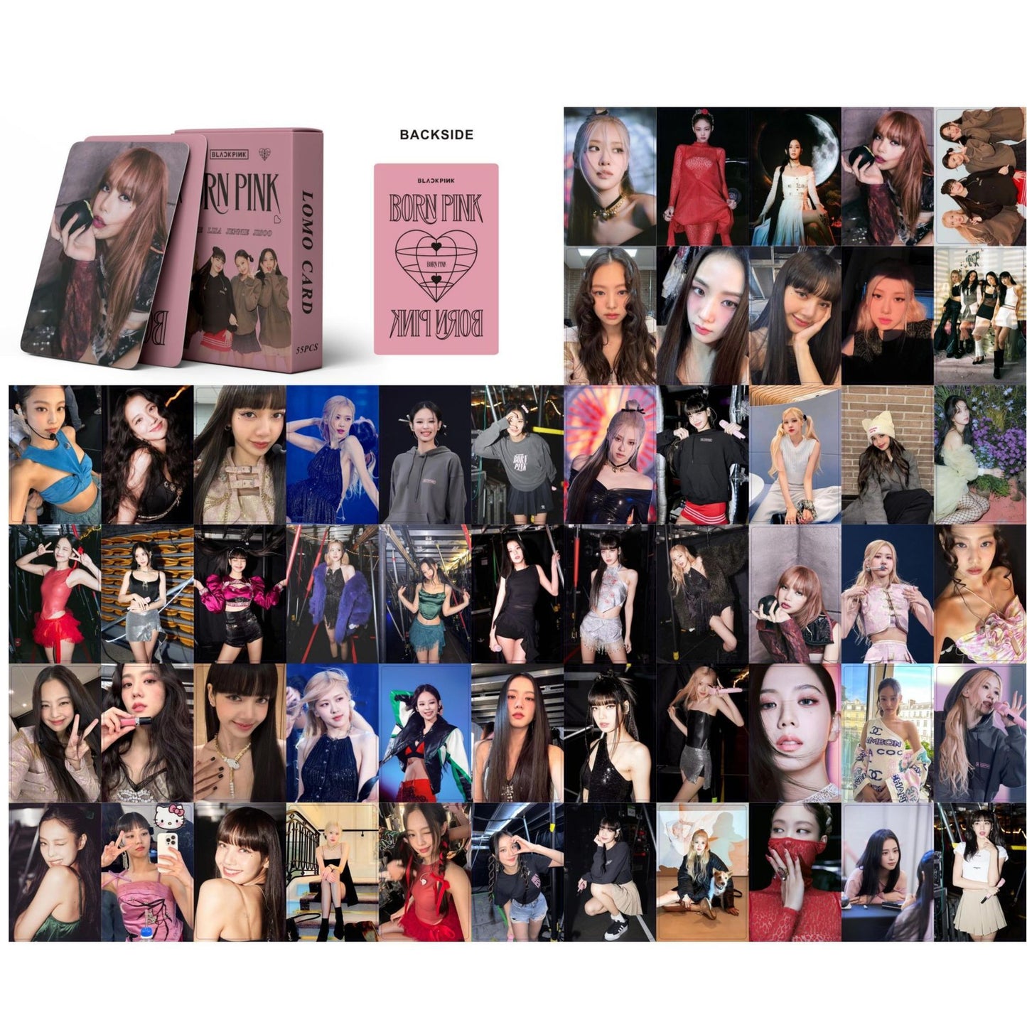 Blackpink Born Pink Lomo Card Set (55pcs)