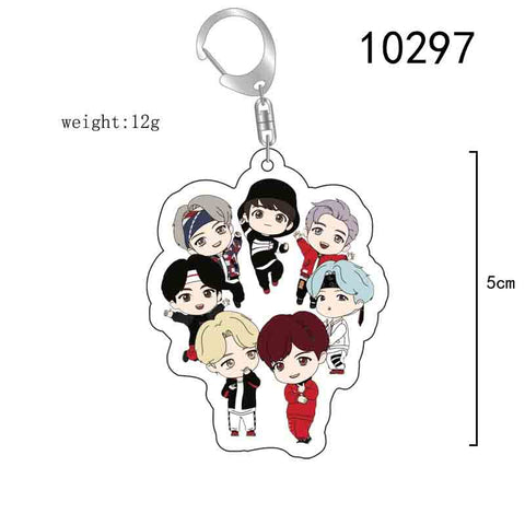 BTS Candy Series Keychain Cartoon Pendant Creative Campus Design