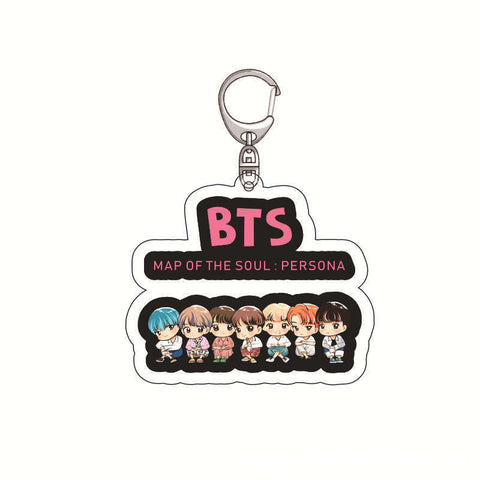 BTS Candy Series Keychain Cartoon Pendant Creative Campus Design