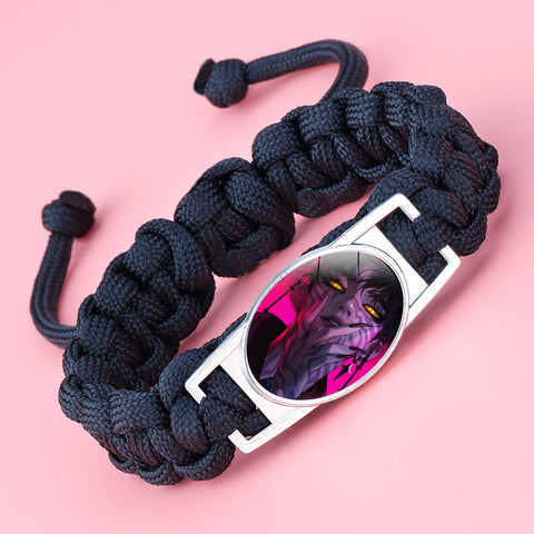Demon Witch Hunting Group Anime Woven Bracelet - Adjustable Crystal Charm
