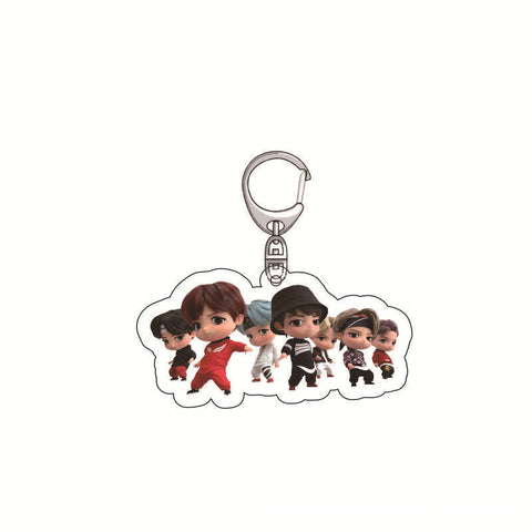 BTS Candy Series Keychain Cartoon Pendant Creative Campus Design